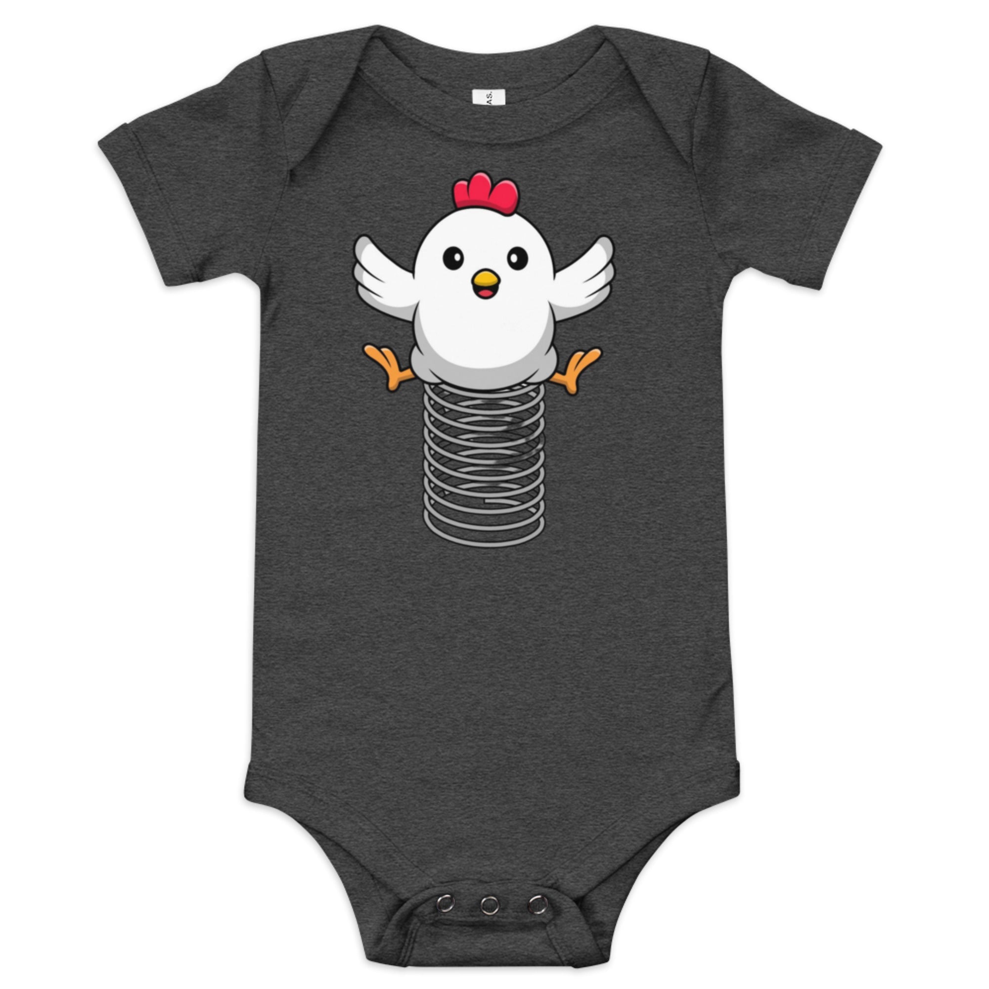 Spring Chicken Baby Short Sleeve Onesie - Cluck It All Farms