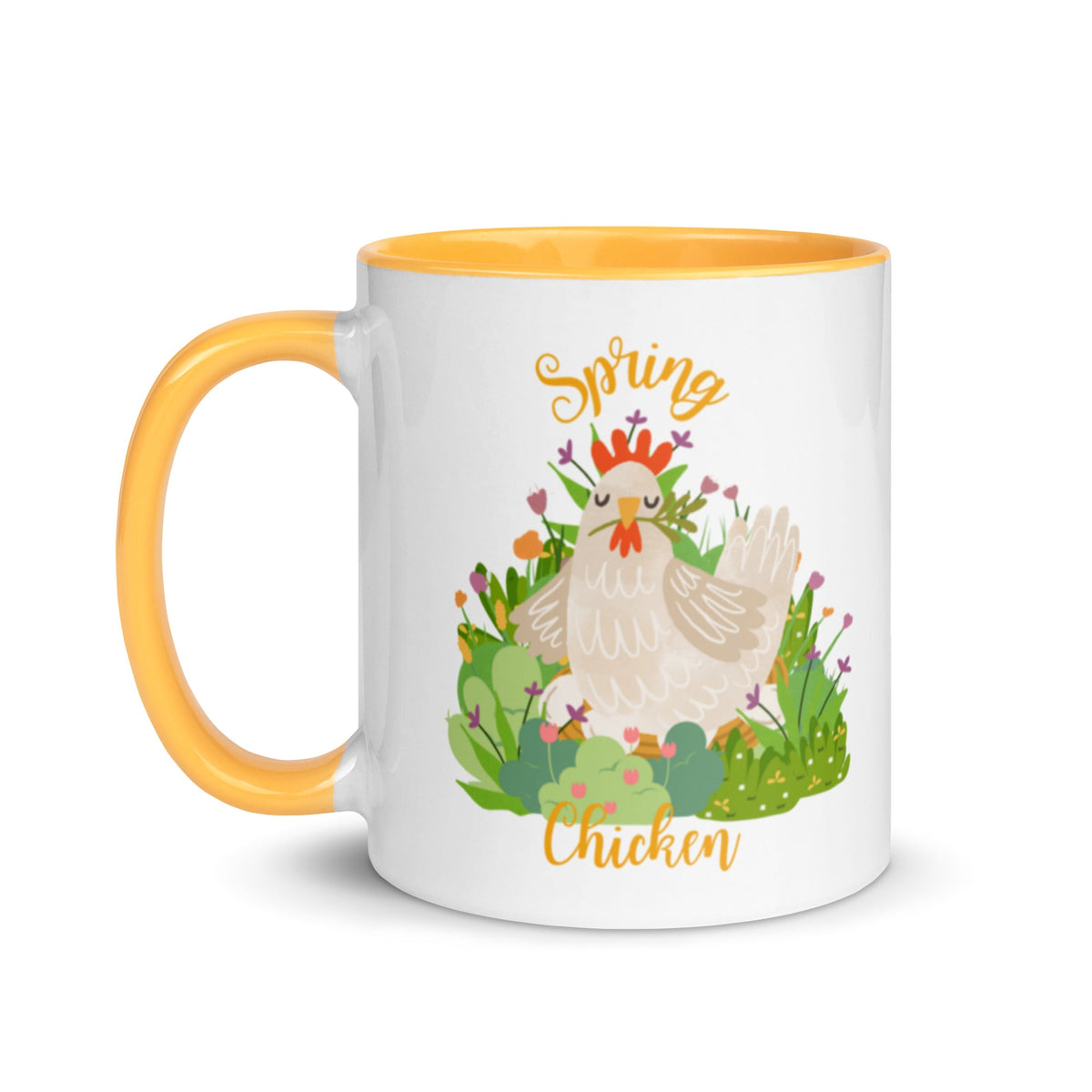 Spring Chicken Colored Mug - Cluck It All Farms