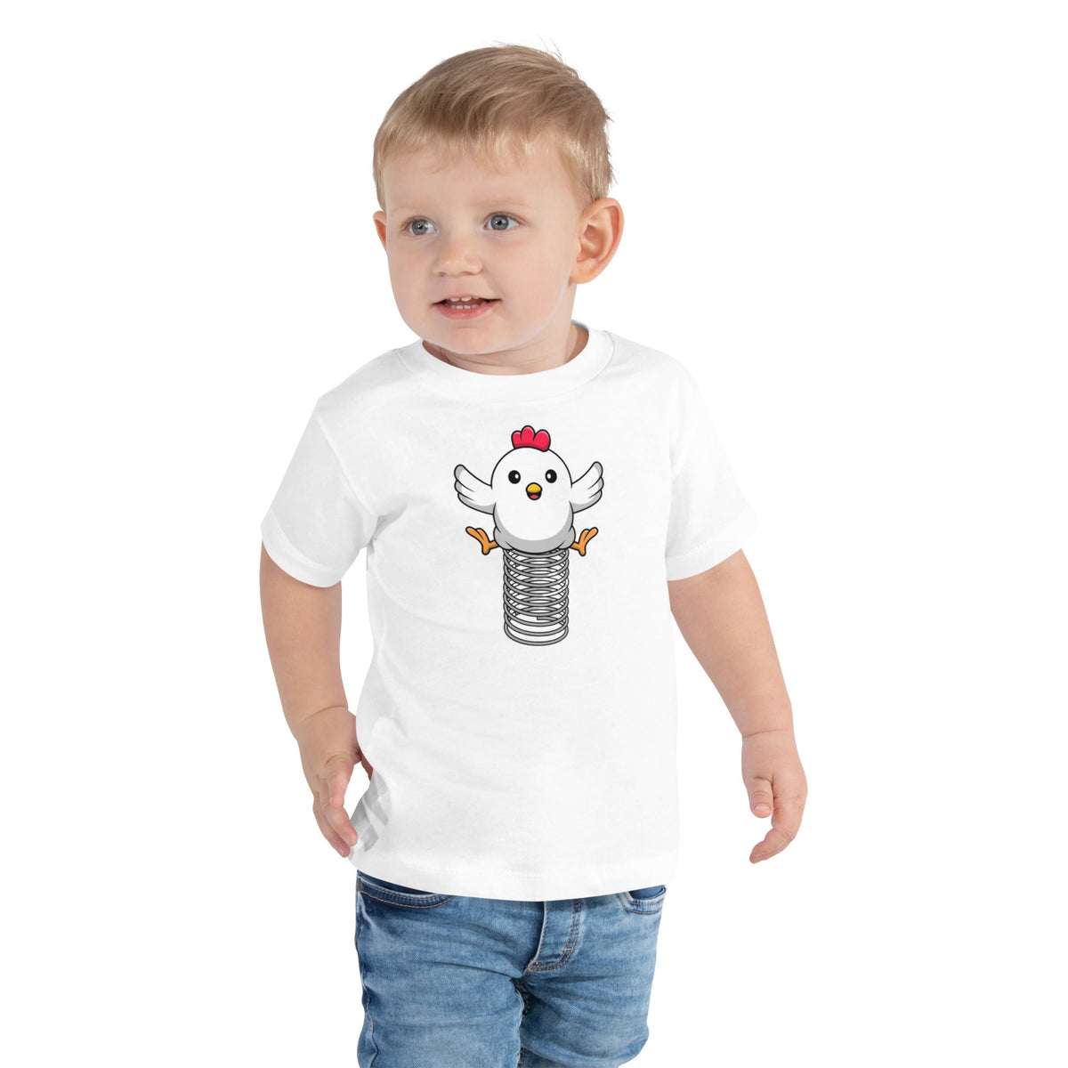 Spring Chicken Toddler Short Sleeve Tee - Cluck It All Farms