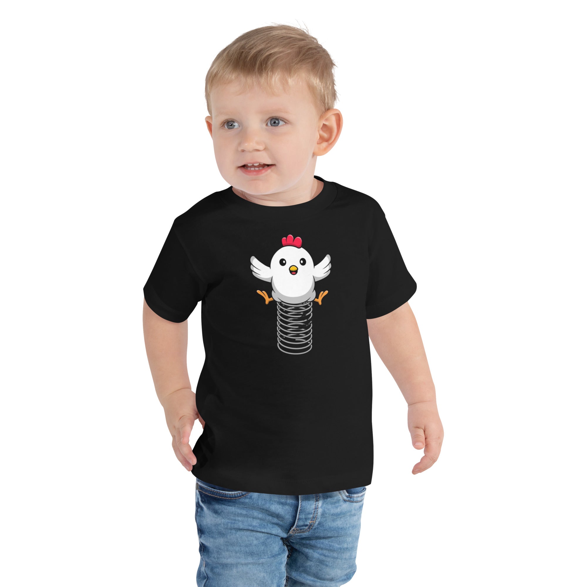 Spring Chicken Toddler Short Sleeve Tee - Cluck It All Farms