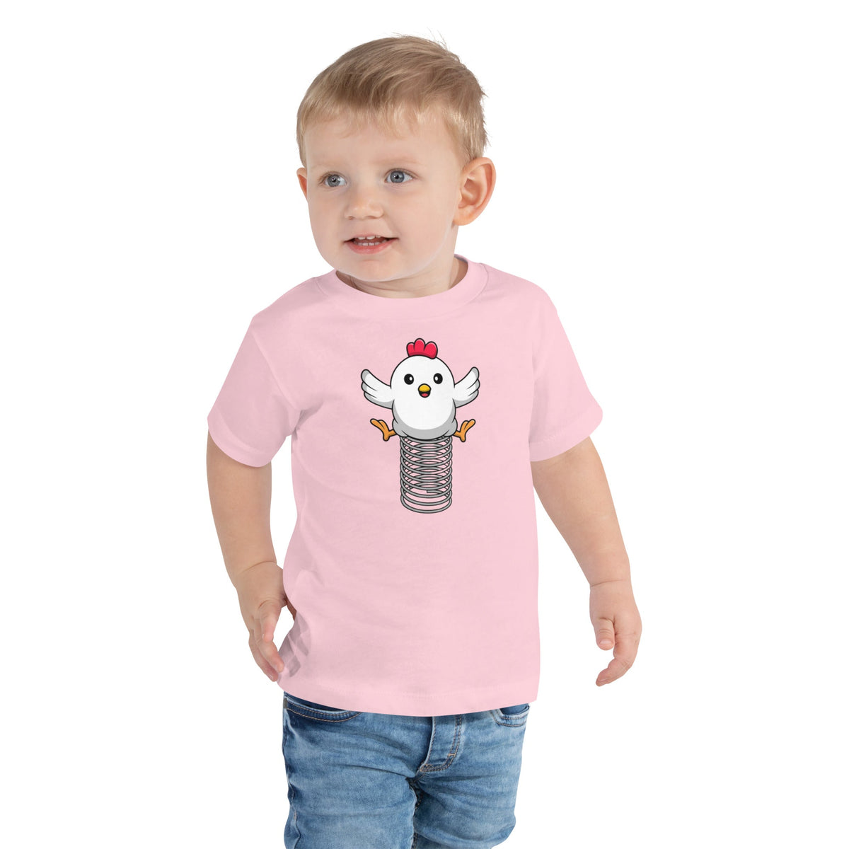 Spring Chicken Toddler Short Sleeve Tee - Cluck It All Farms