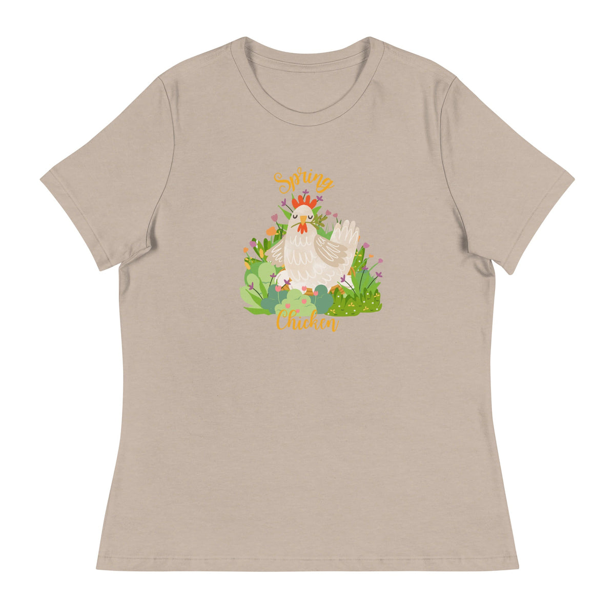 Spring Chicken Women&#39;s Relaxed T-Shirt - Cluck It All Farms