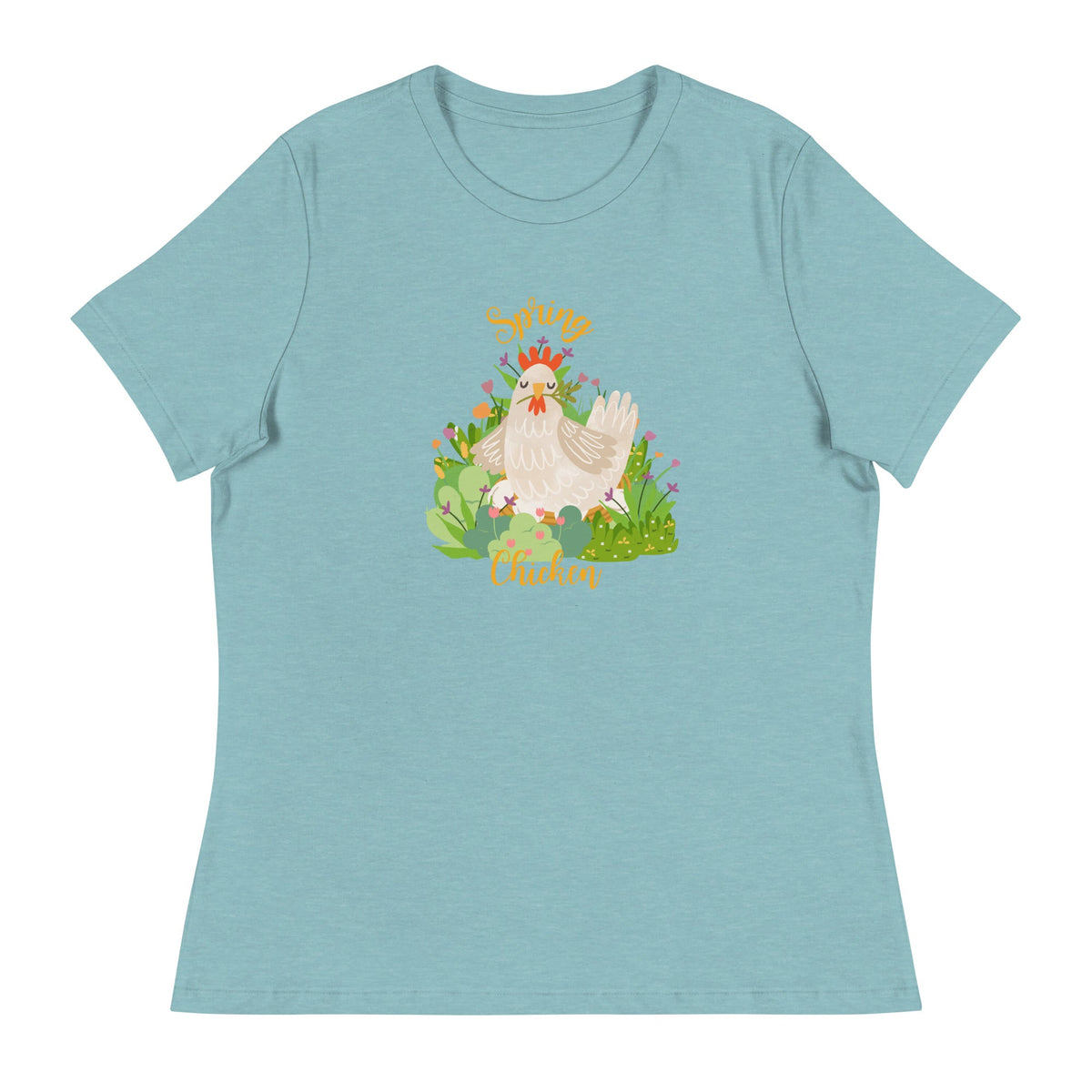 Spring Chicken Women&#39;s Relaxed T-Shirt - Cluck It All Farms