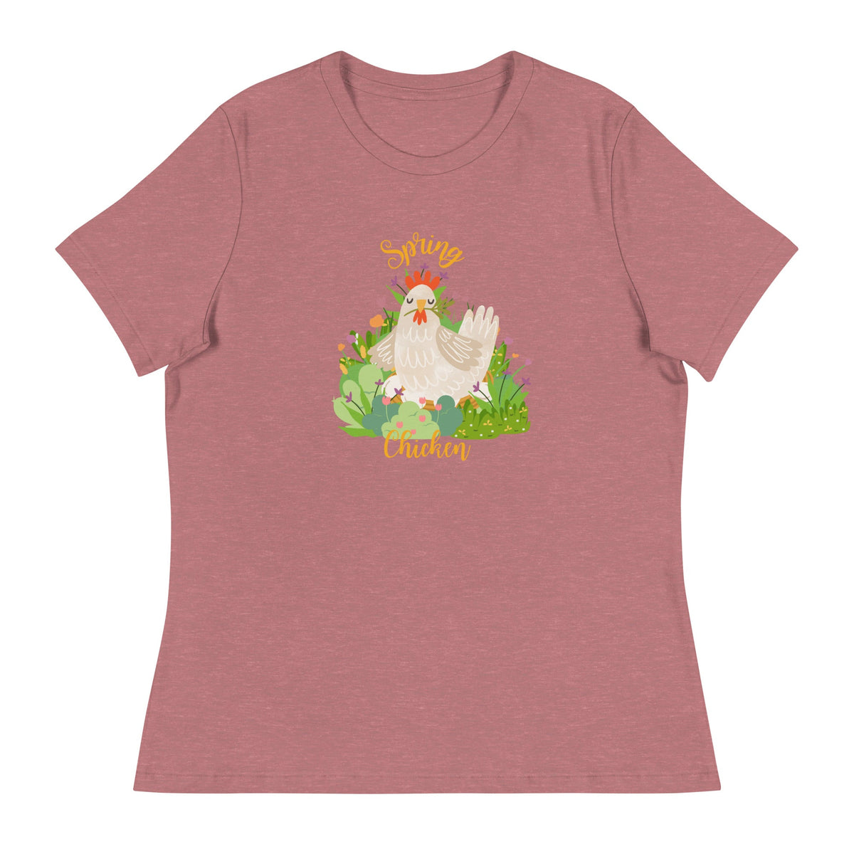 Spring Chicken Women&#39;s Relaxed T-Shirt - Cluck It All Farms