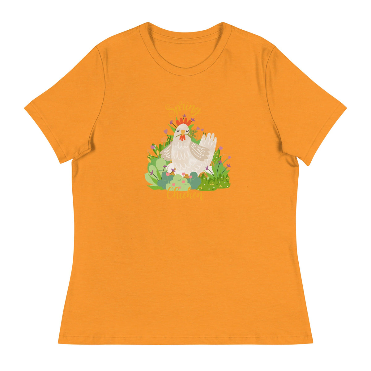 Spring Chicken Women&#39;s Relaxed T-Shirt - Cluck It All Farms