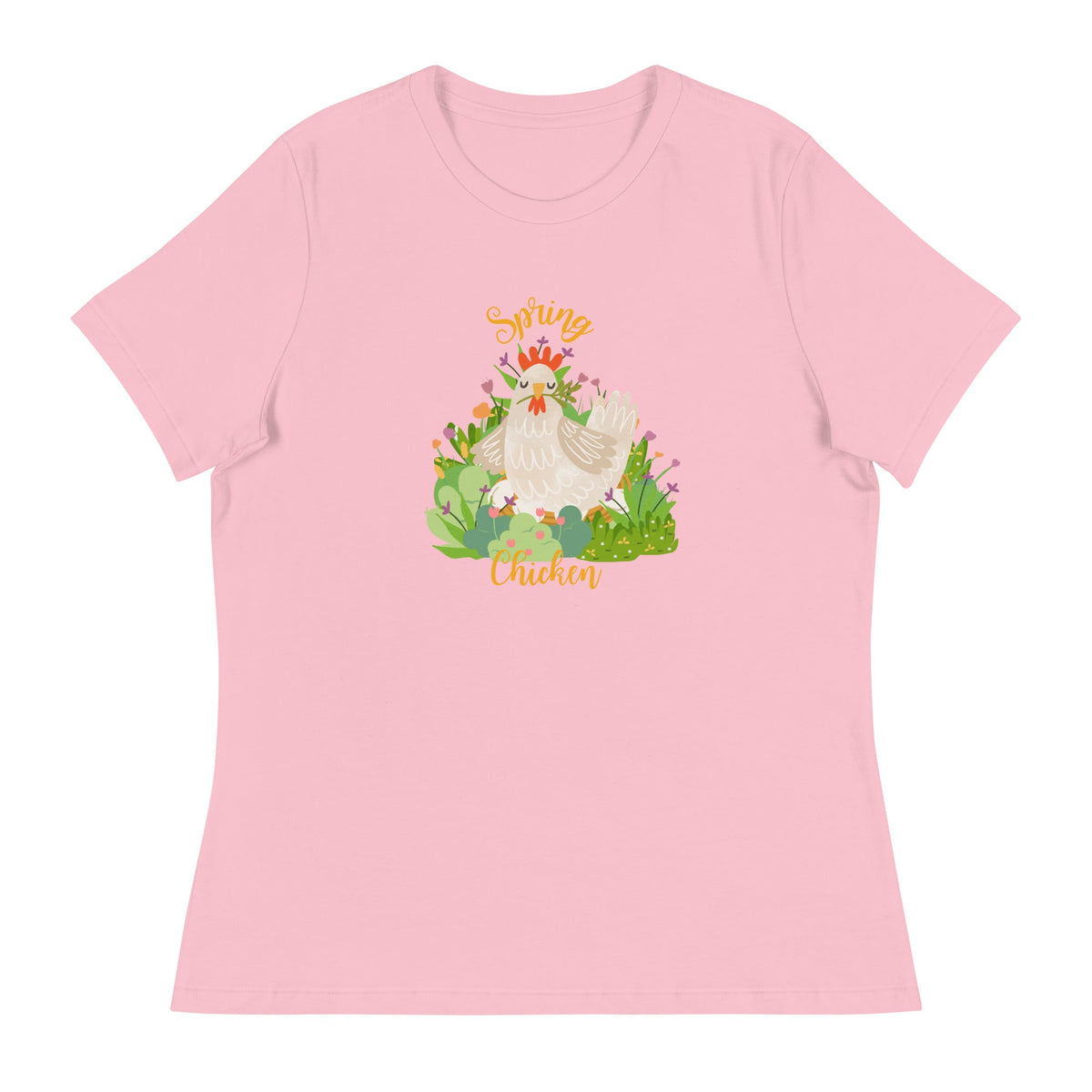 Spring Chicken Women&#39;s Relaxed T-Shirt - Cluck It All Farms