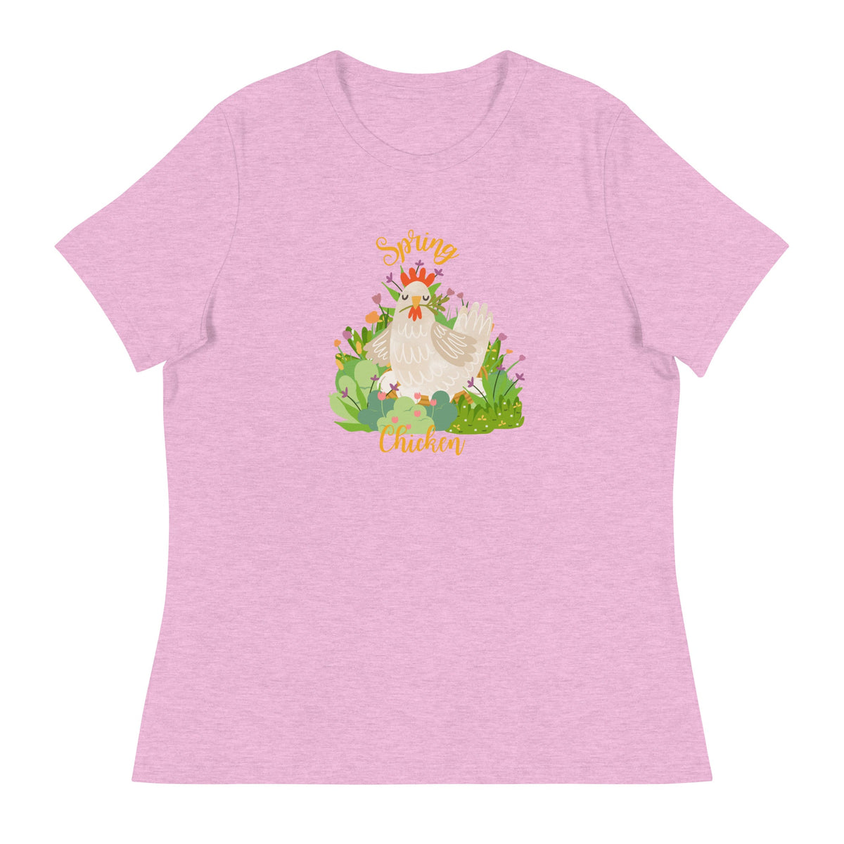 Spring Chicken Women&#39;s Relaxed T-Shirt - Cluck It All Farms