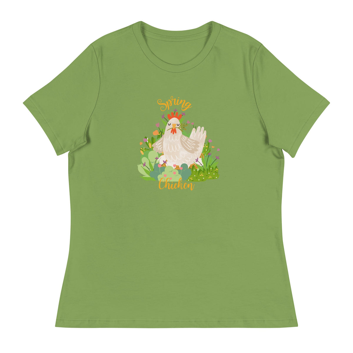 Spring Chicken Women&#39;s Relaxed T-Shirt - Cluck It All Farms