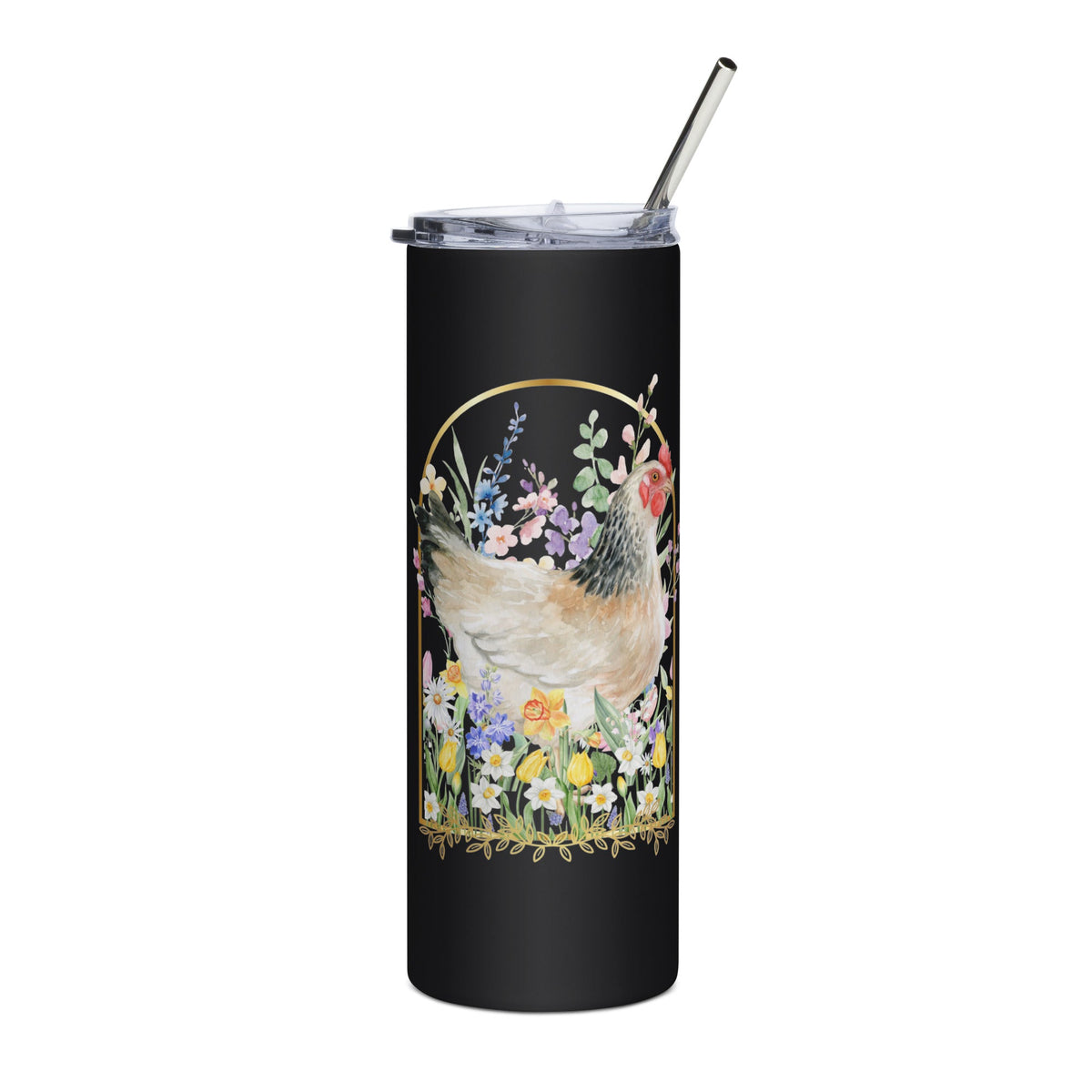 Spring Meadow Chicken Stainless Steel Tumbler - Cluck It All Farms