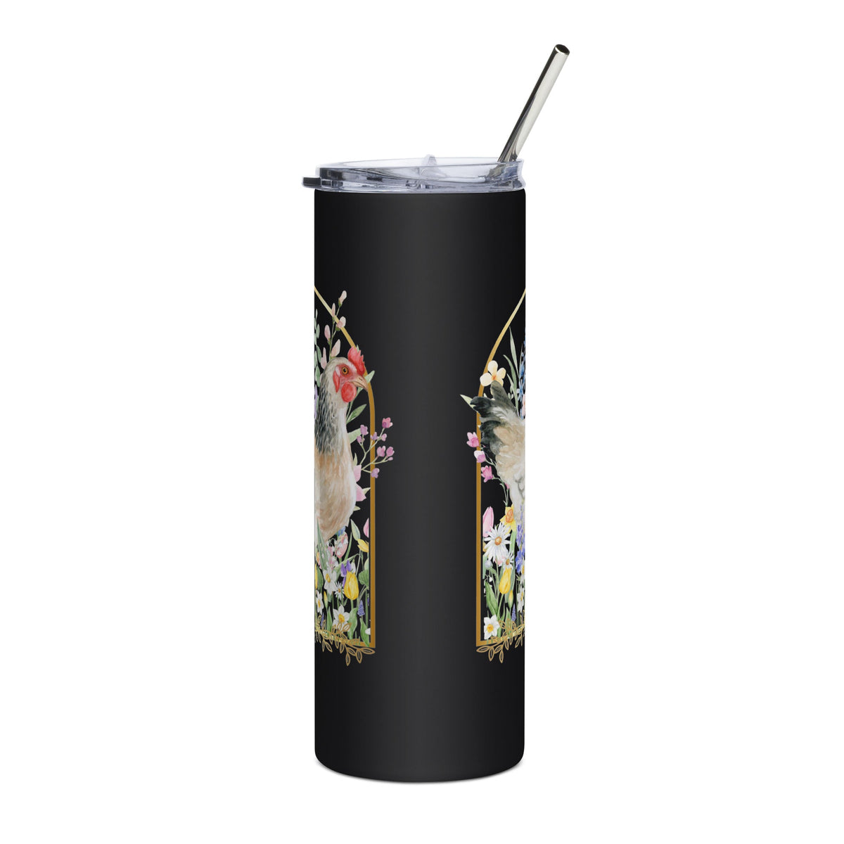 Spring Meadow Chicken Stainless Steel Tumbler - Cluck It All Farms