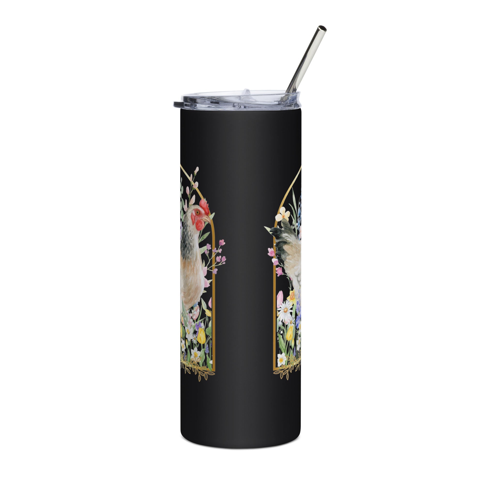 Spring Meadow Chicken Stainless Steel Tumbler - Cluck It All Farms