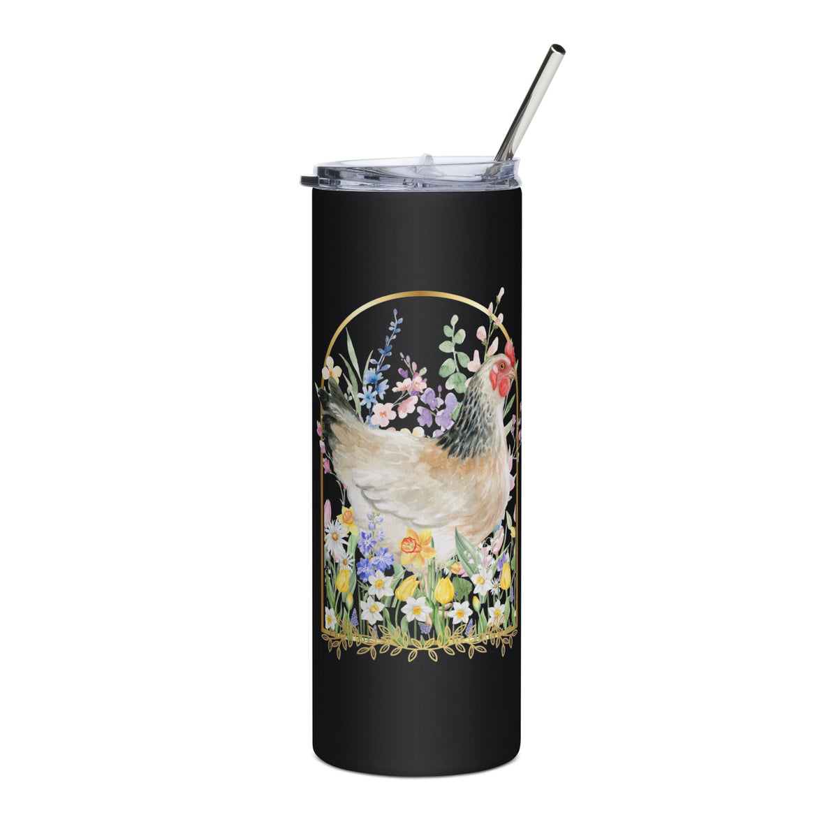 Spring Meadow Chicken Stainless Steel Tumbler - Cluck It All Farms