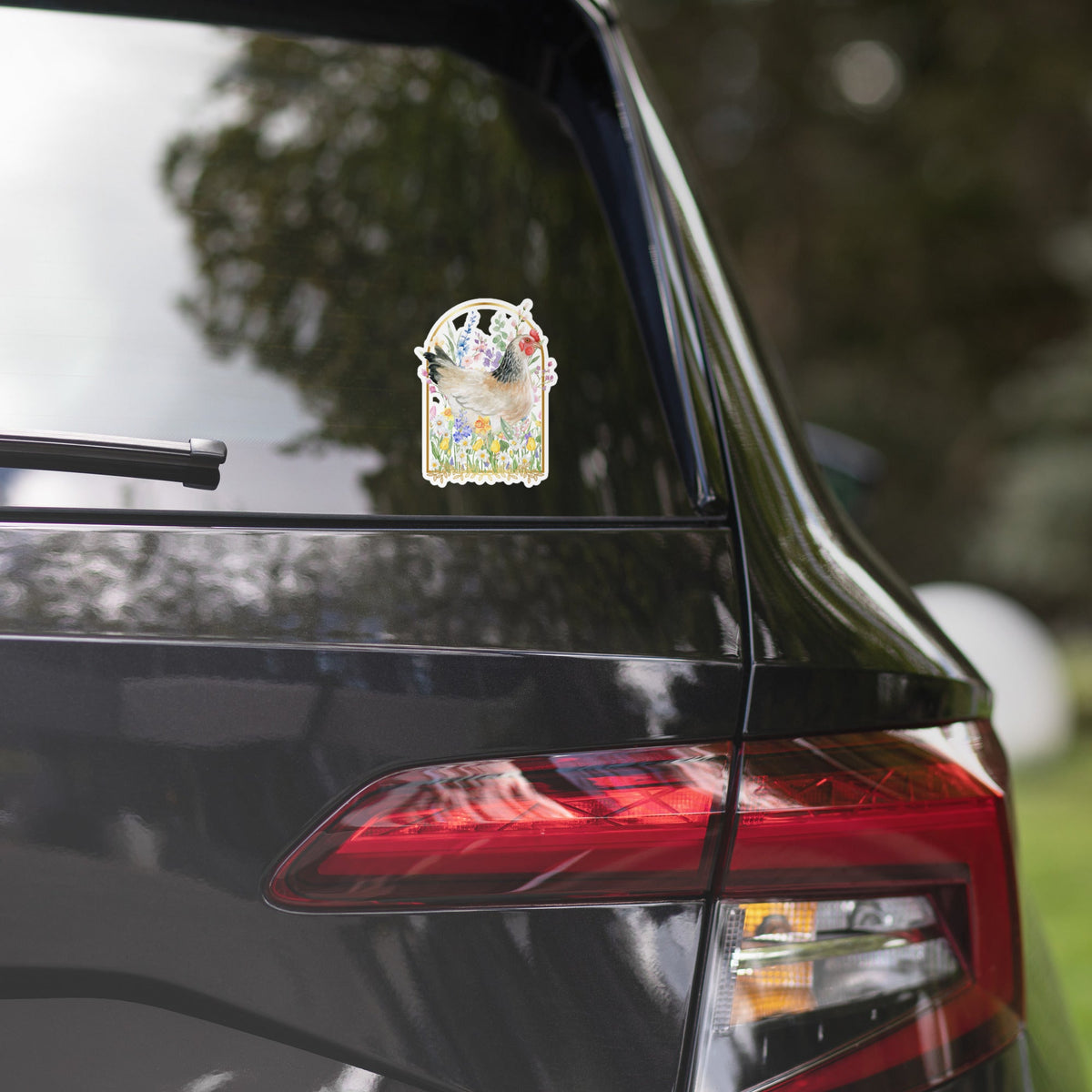 Spring Meadow Chicken Sticker - Cluck It All Farms