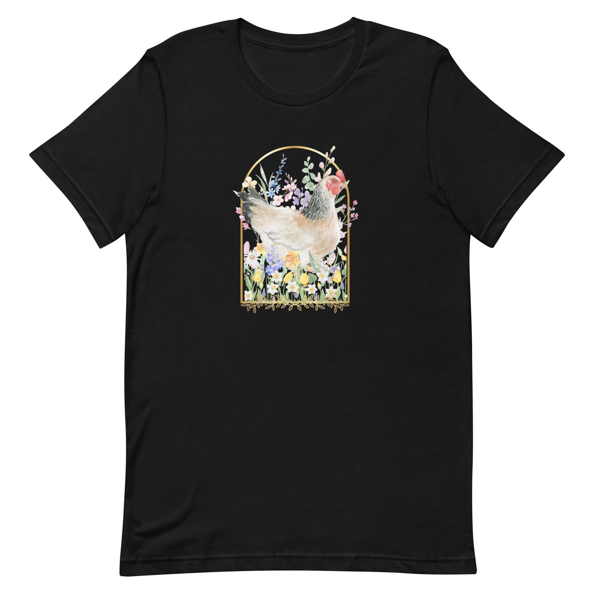 Spring Meadow Chicken Unisex T-Shirt - Cluck It All Farms