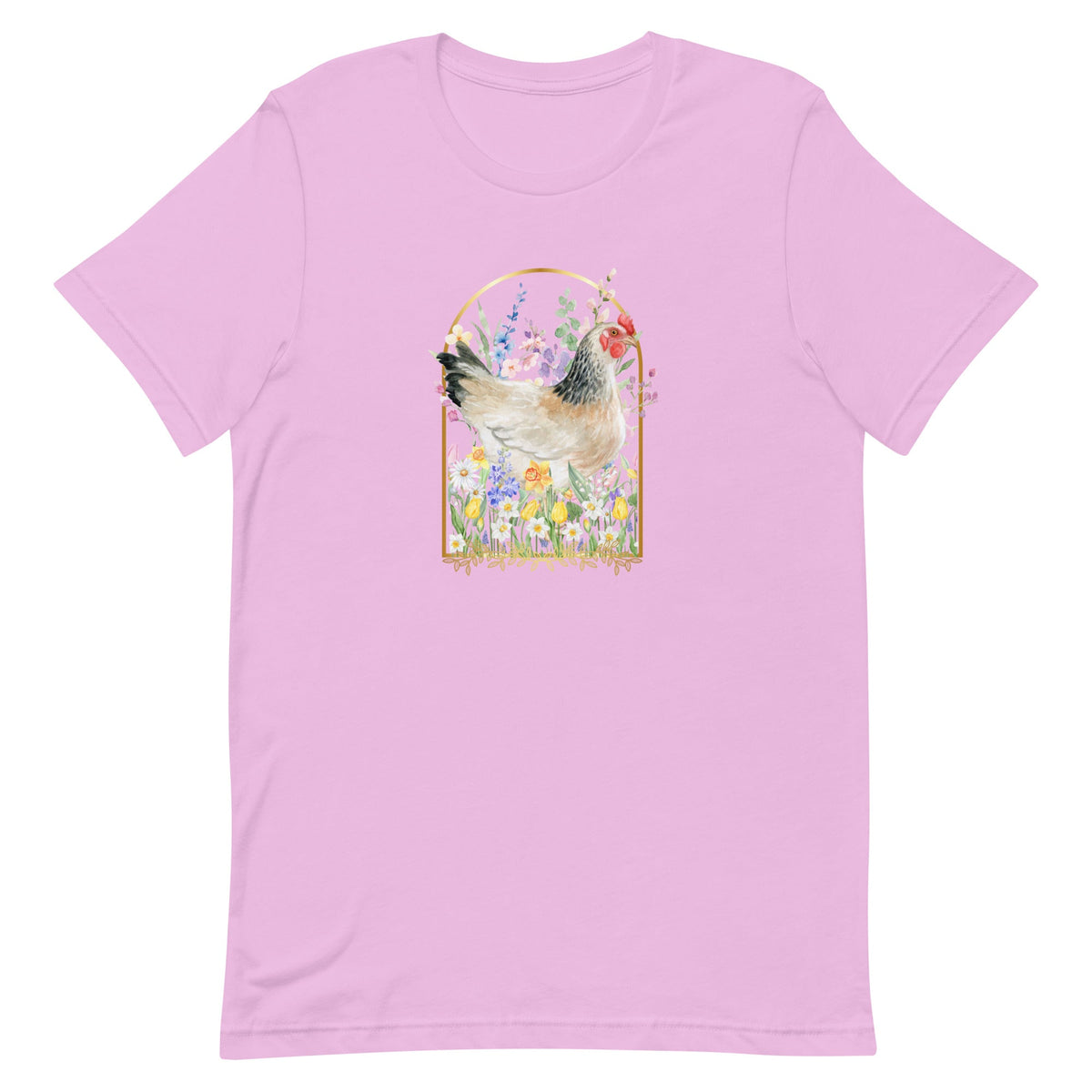 Spring Meadow Chicken Unisex T-Shirt - Cluck It All Farms