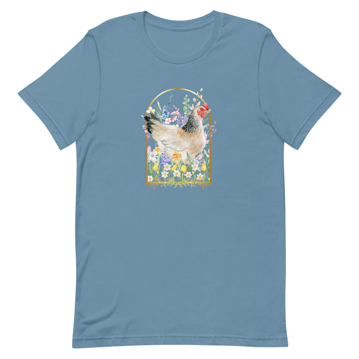 Spring Meadow Chicken Unisex T-Shirt - Cluck It All Farms