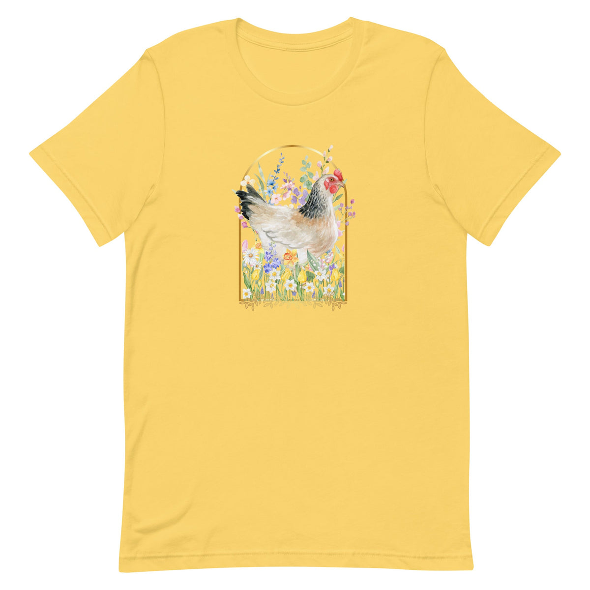 Spring Meadow Chicken Unisex T-Shirt - Cluck It All Farms