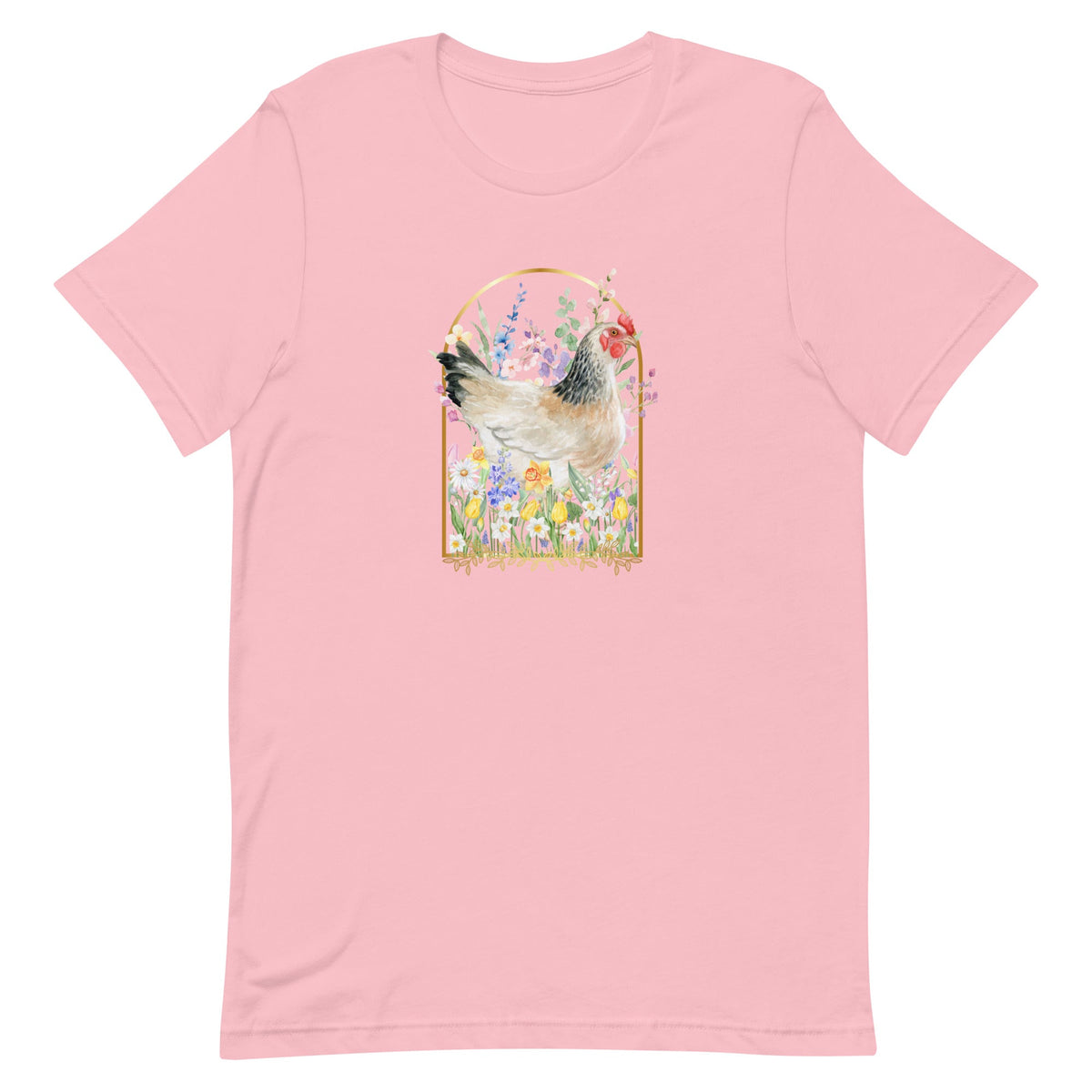 Spring Meadow Chicken Unisex T-Shirt - Cluck It All Farms
