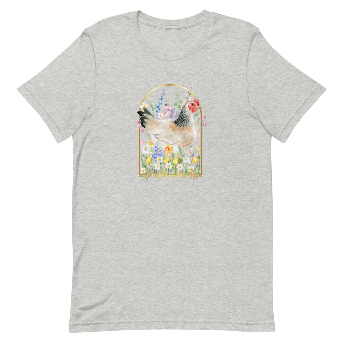 Spring Meadow Chicken Unisex T-Shirt - Cluck It All Farms