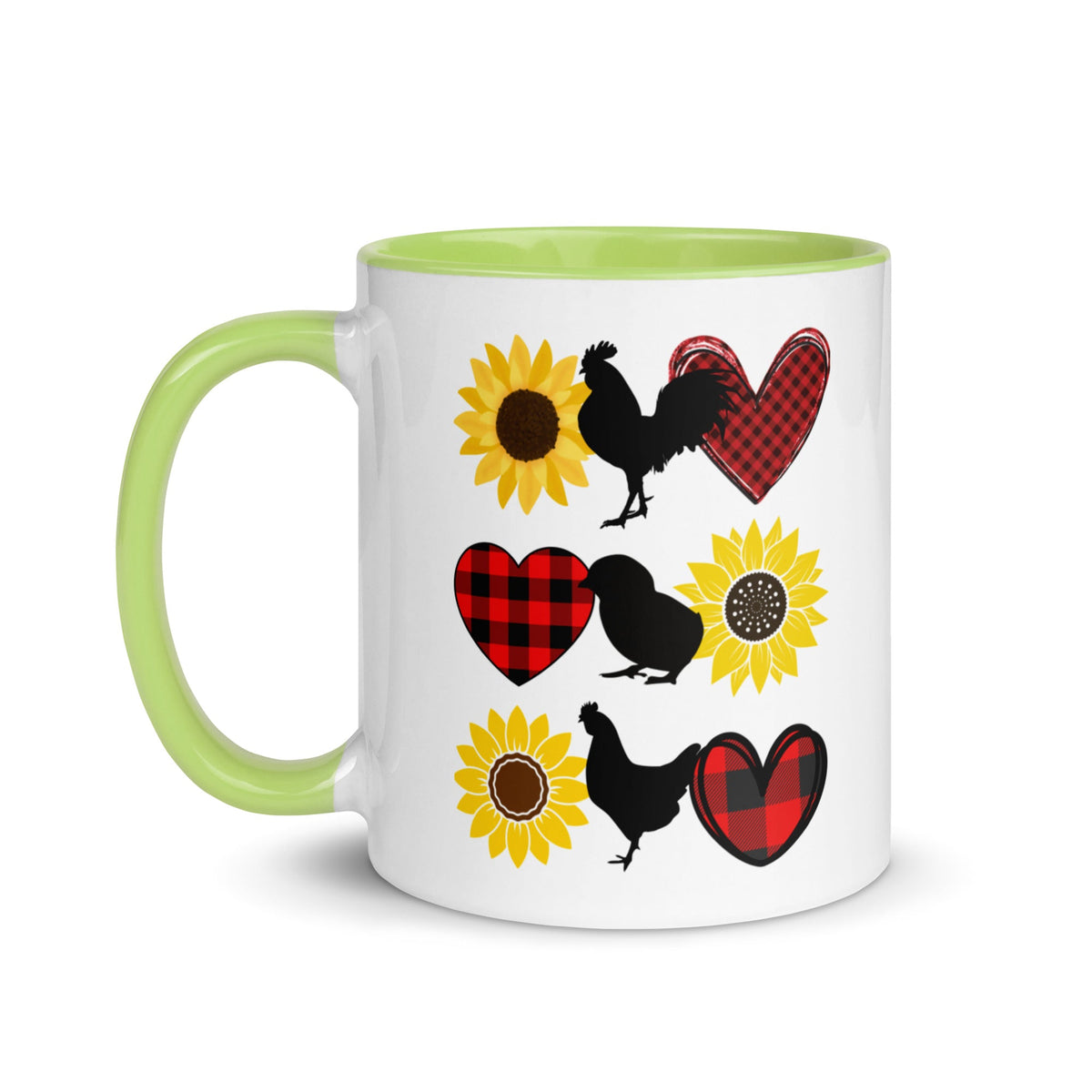 Sunflower Chicken Colored Mug - Cluck It All Farms