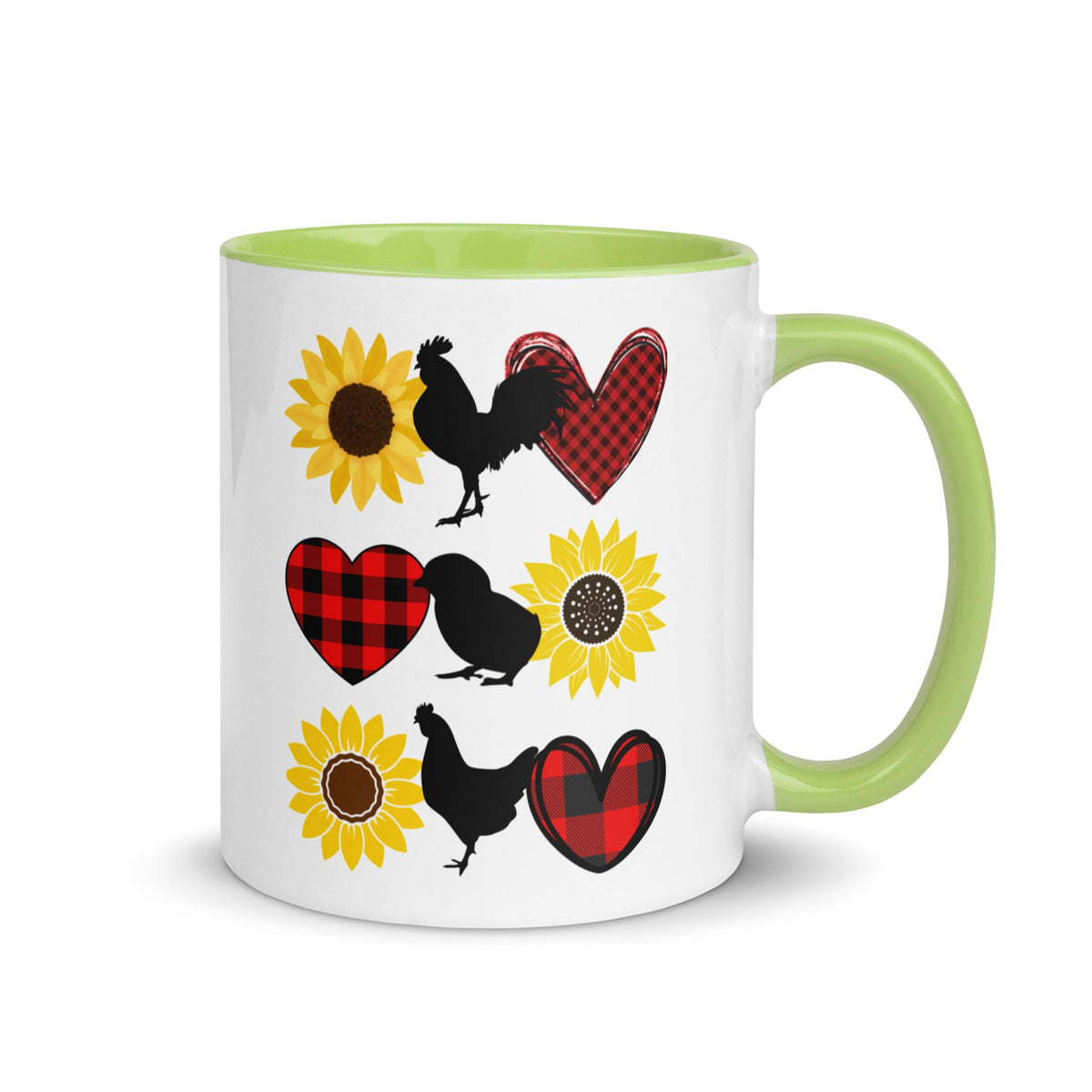 Sunflower Chicken Colored Mug - Cluck It All Farms