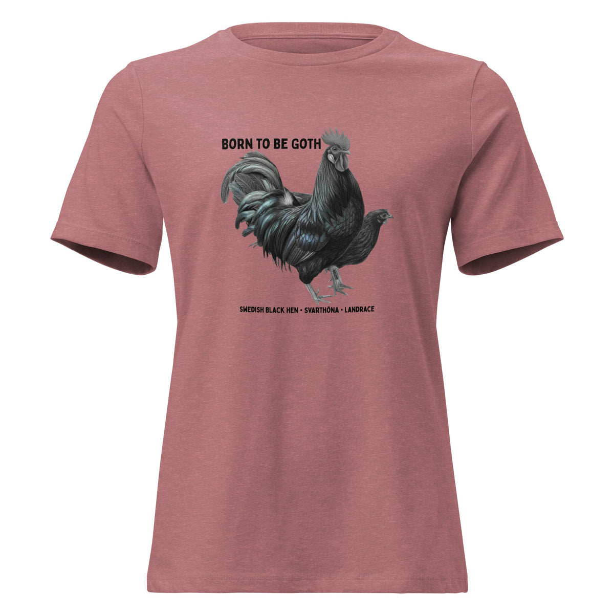 Swedish Black Hen Women's Relaxed T-Shirt - Cluck It All Farms