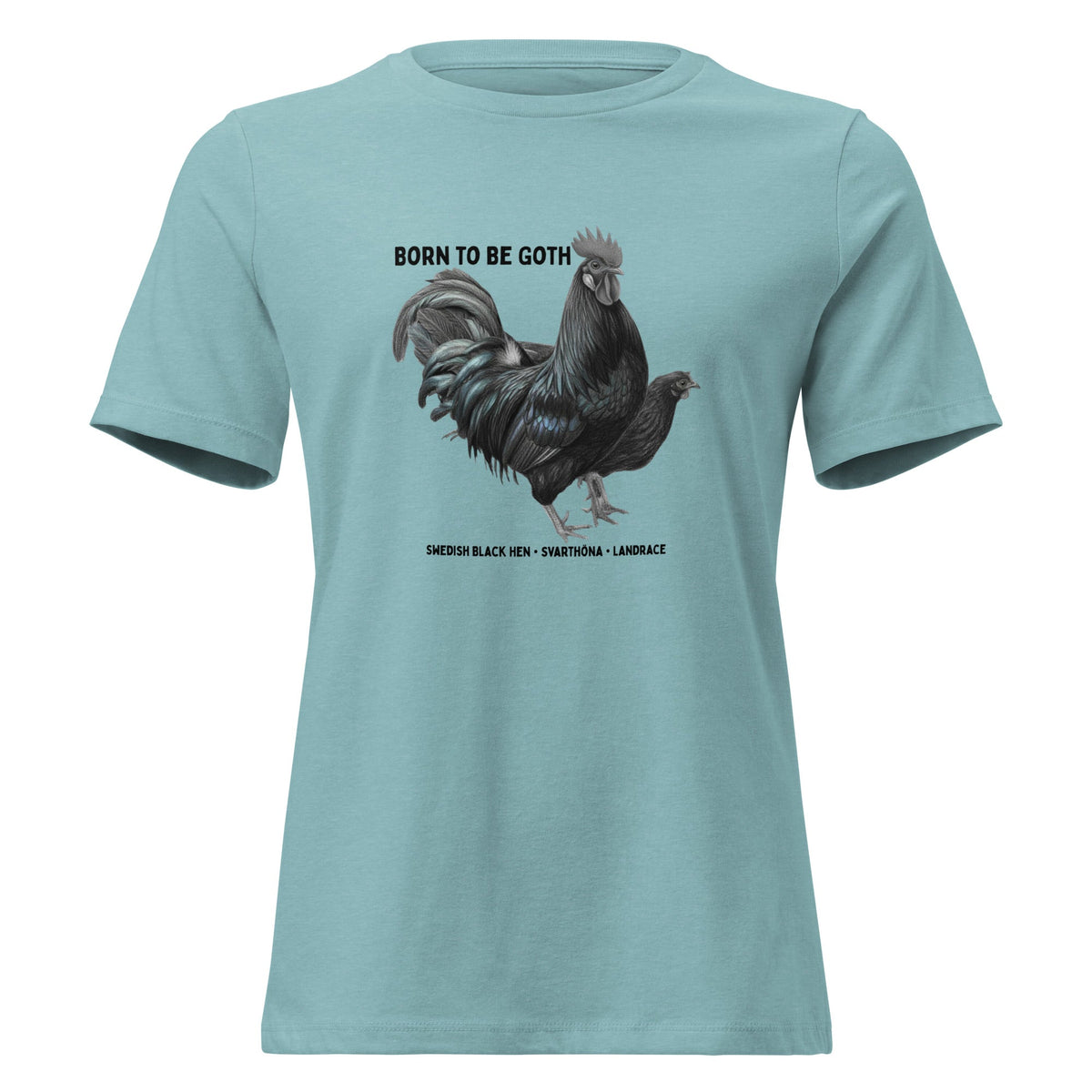 Swedish Black Hen Women's Relaxed T-Shirt - Cluck It All Farms