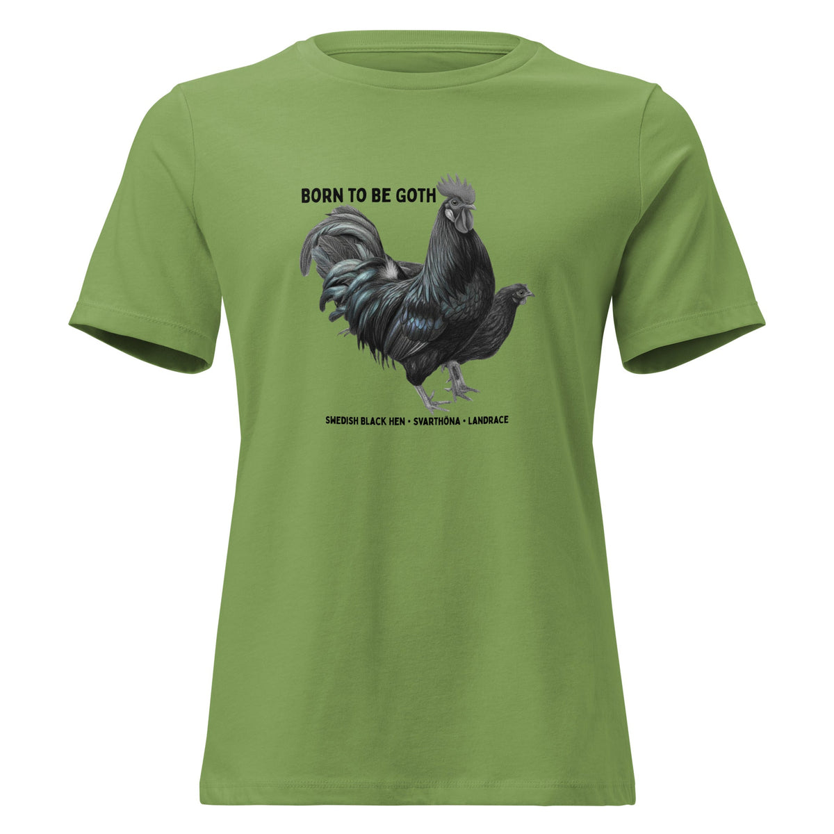 Swedish Black Hen Women's Relaxed T-Shirt - Cluck It All Farms