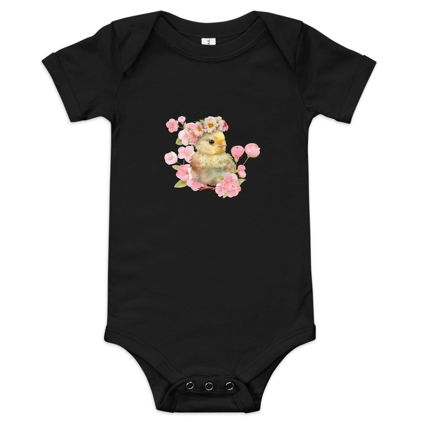 Sweet Pea Pink Chick Baby Short Sleeve Onesie - Cluck It All Farms