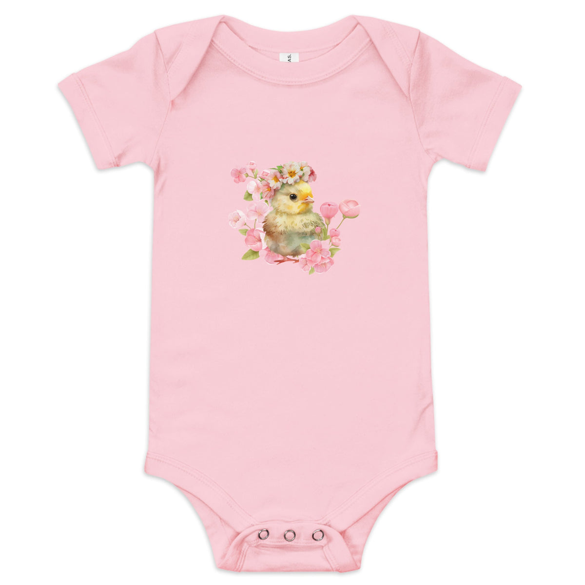 Sweet Pea Pink Chick Baby Short Sleeve Onesie - Cluck It All Farms