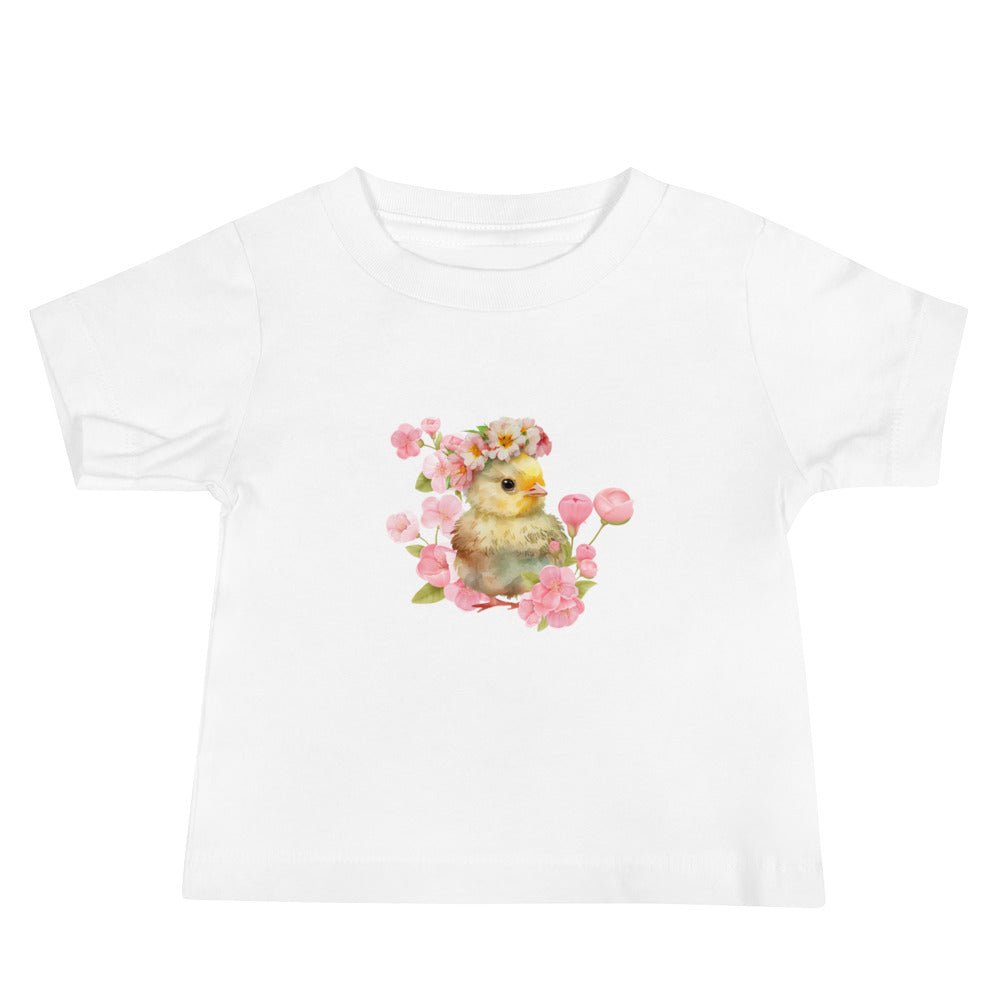 Sweet Pea Pink Chick Baby Short Sleeve Tee - Cluck It All Farms