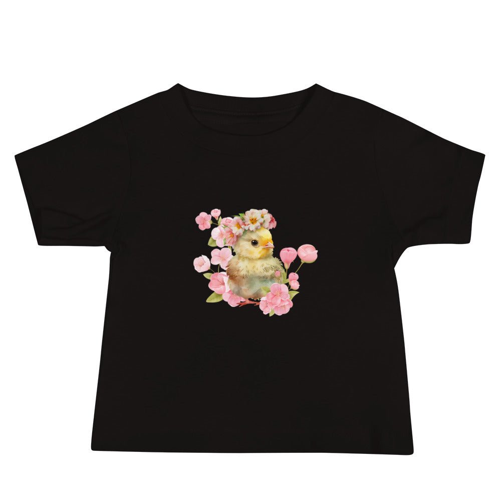 Sweet Pea Pink Chick Baby Short Sleeve Tee - Cluck It All Farms