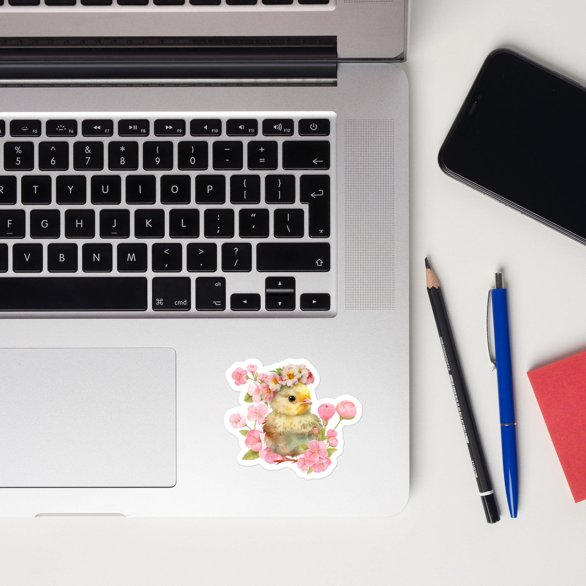 Sweet Pea Pink Chick Sticker - Cluck It All Farms
