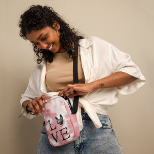 Tie - Dye Chicken Love Utility Crossbody Bag - Cluck It All Farms