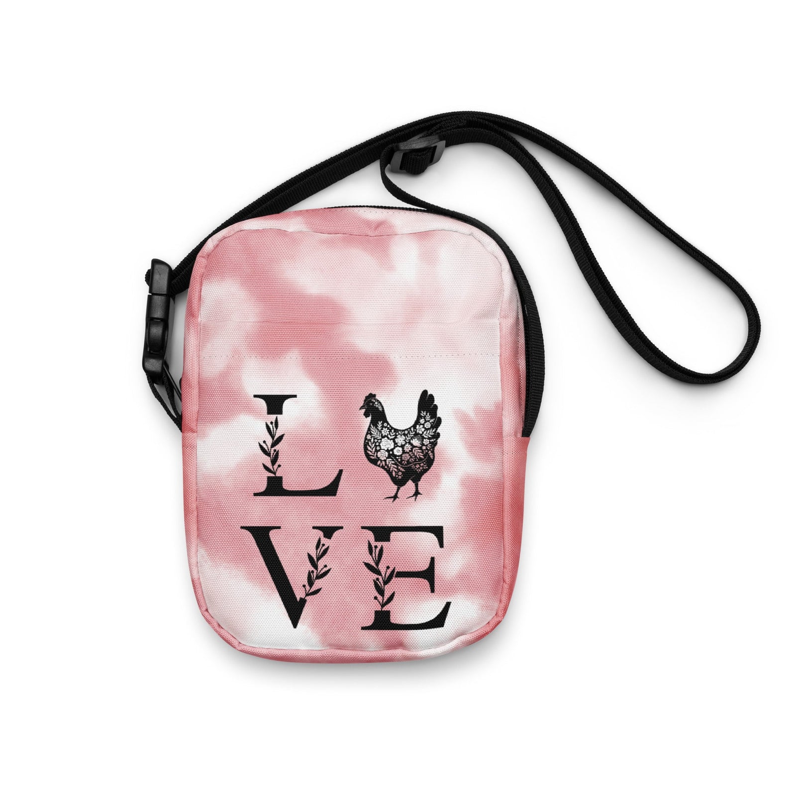 Tie - Dye Chicken Love Utility Crossbody Bag - Cluck It All Farms