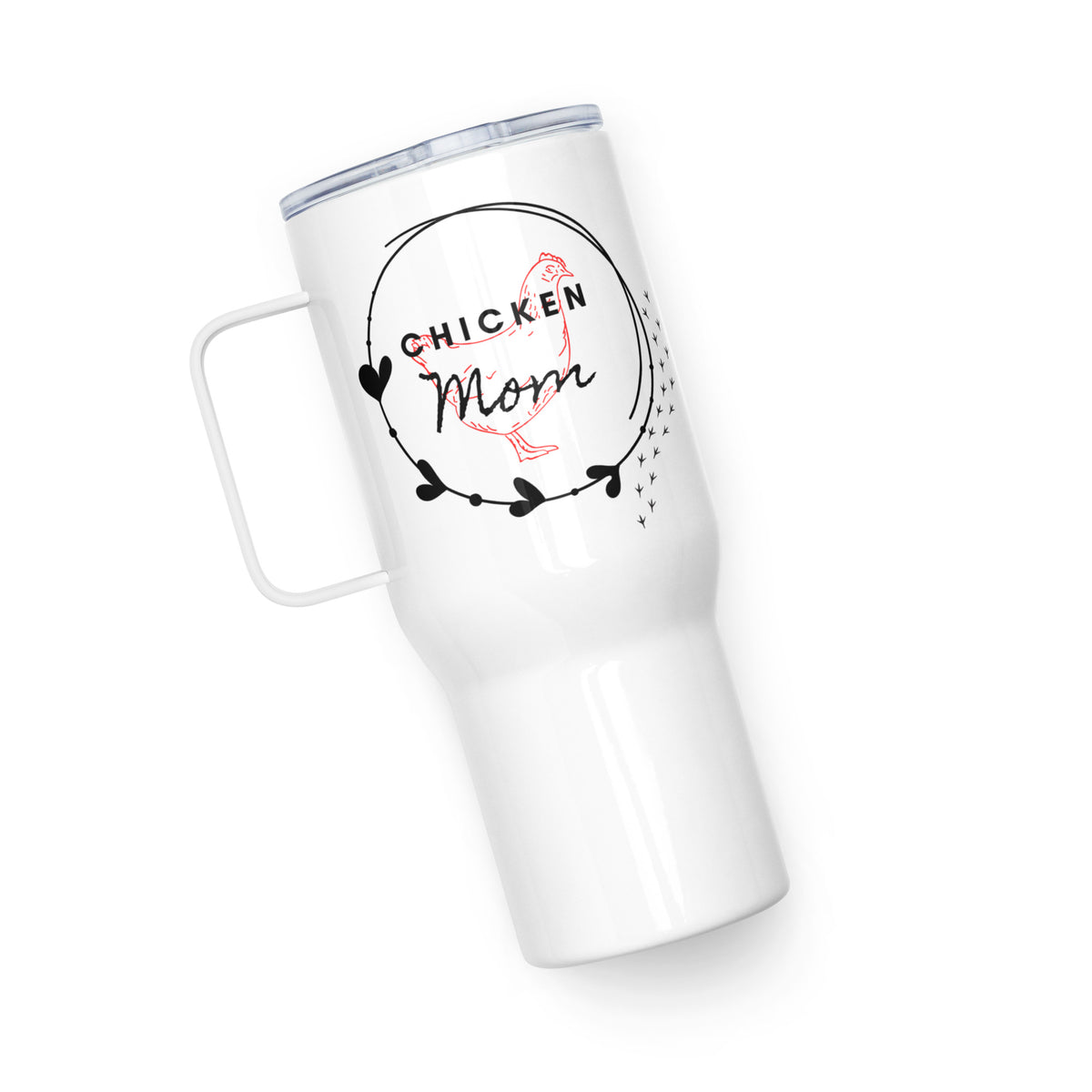 Chicken Mom Travel Mug With Handle