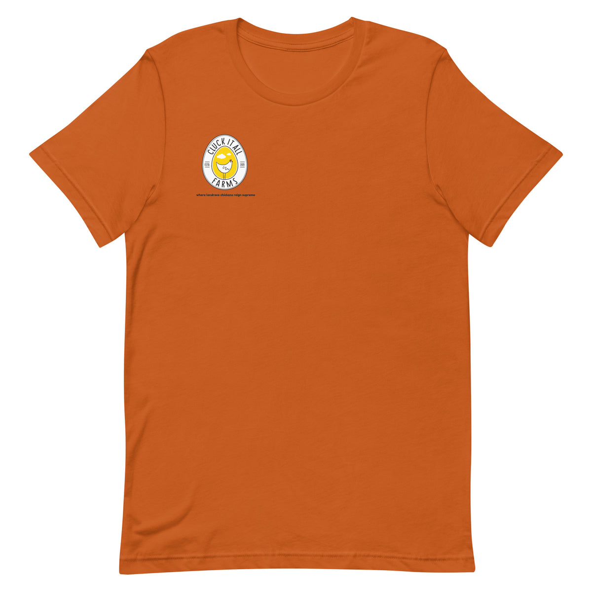 Orange Chicken Big Cocks BACK PRINT Unisex T-Shirt