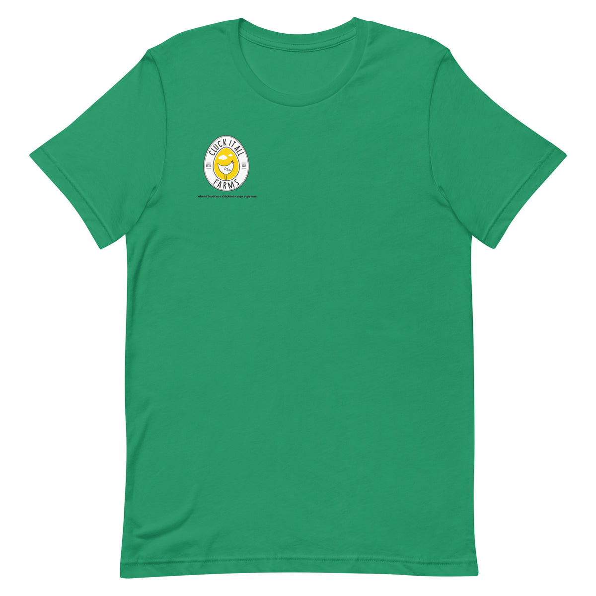 Green Chicken Big Cocks BACK PRINT Unisex T-Shirt