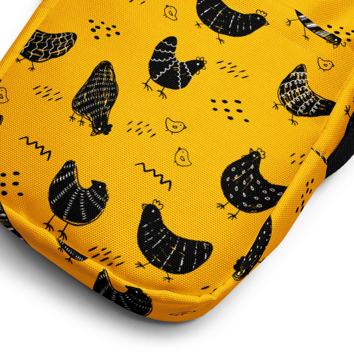 Vintage Yellow Chicken Utility Crossbody Bag - Cluck It All Farms