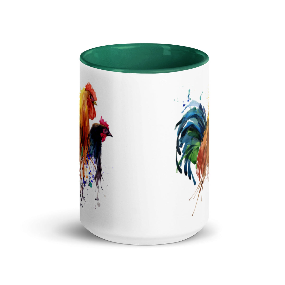 Watercolor Chicken Portrait Colored Mug - Cluck It All Farms