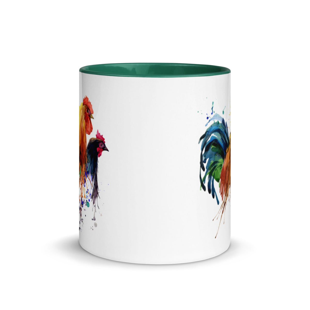 Watercolor Chicken Portrait Colored Mug - Cluck It All Farms