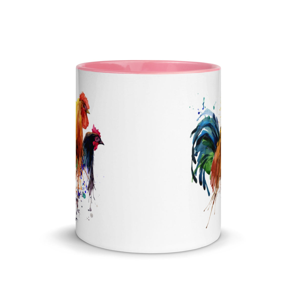 Watercolor Chicken Portrait Colored Mug - Cluck It All Farms