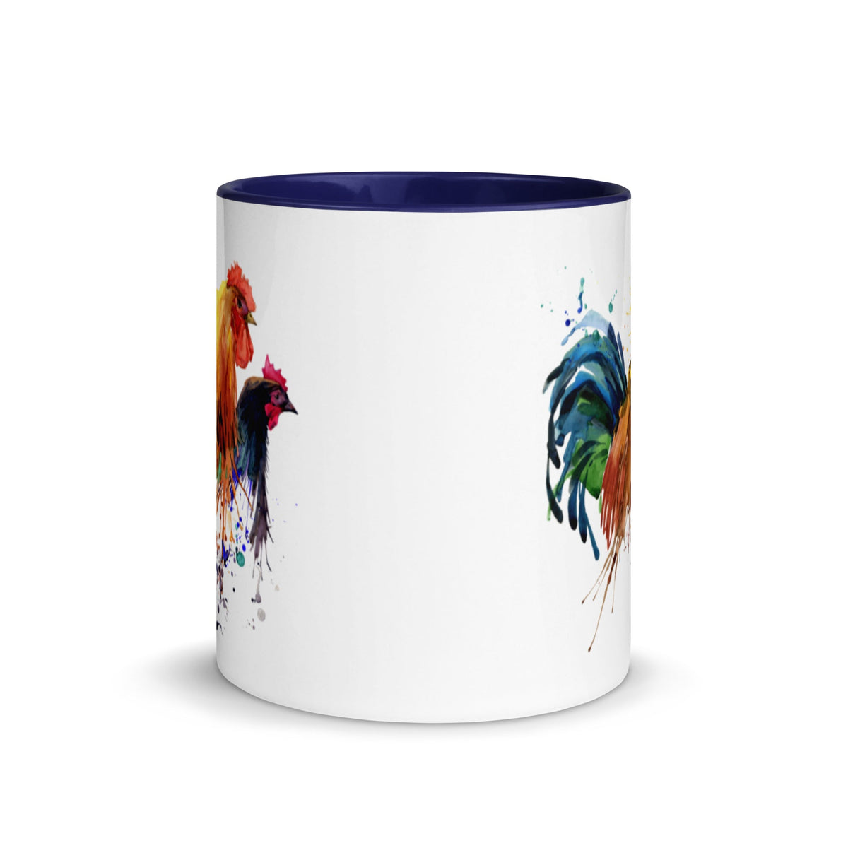 Watercolor Chicken Portrait Colored Mug - Cluck It All Farms