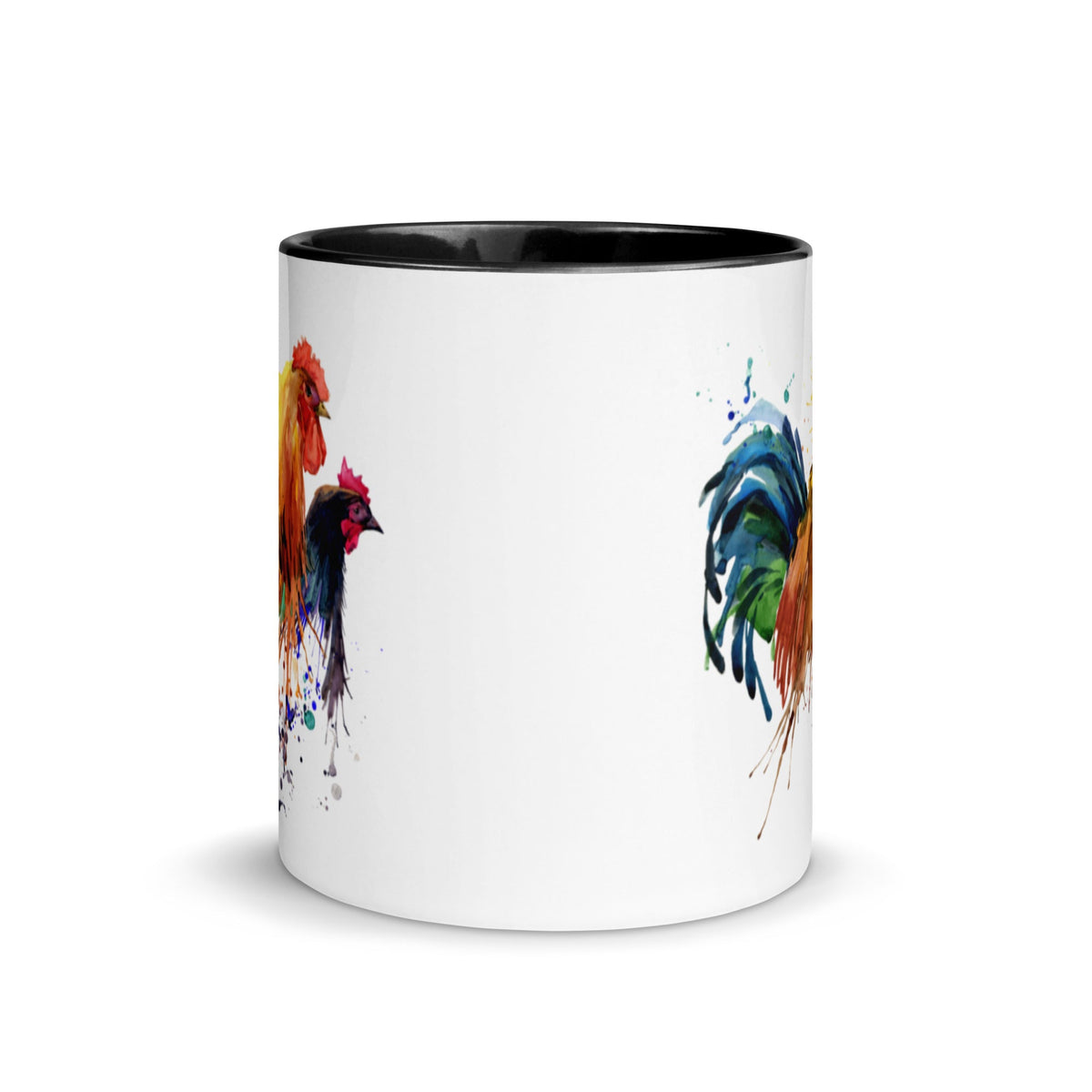 Watercolor Chicken Portrait Colored Mug - Cluck It All Farms