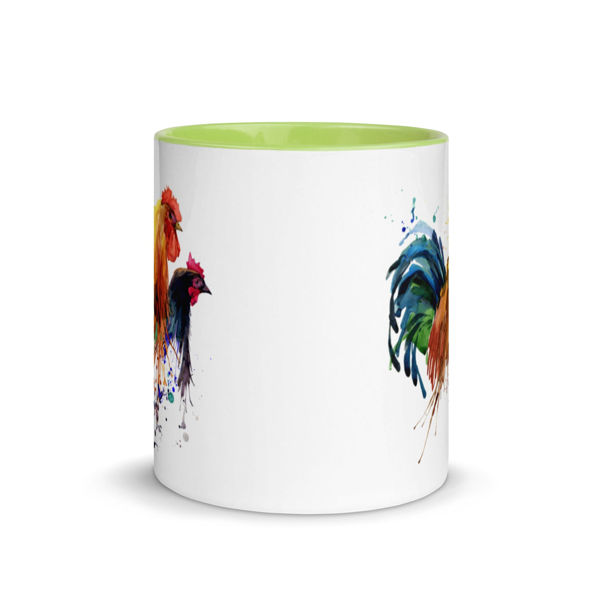 Watercolor Chicken Portrait Colored Mug - Cluck It All Farms