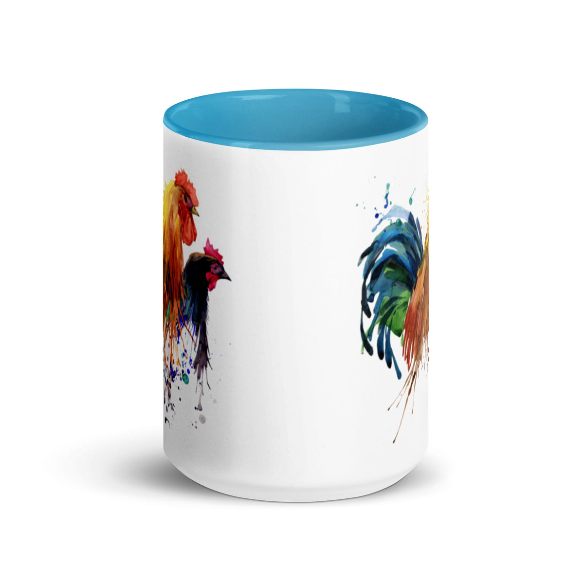 Watercolor Chicken Portrait Colored Mug - Cluck It All Farms