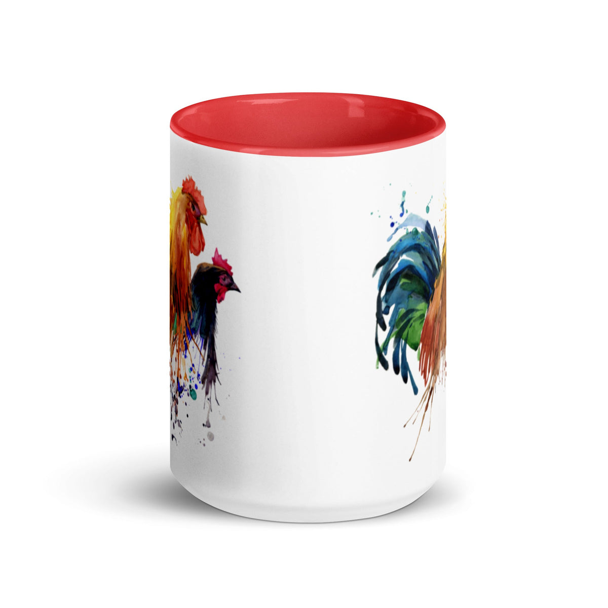Watercolor Chicken Portrait Colored Mug - Cluck It All Farms