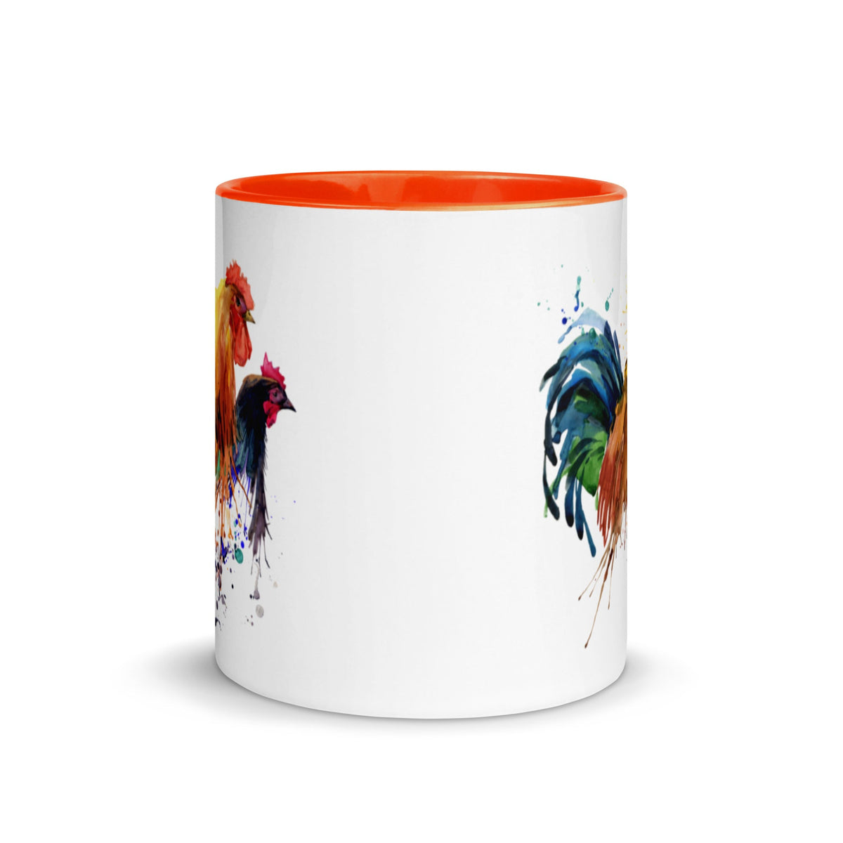 Watercolor Chicken Portrait Colored Mug - Cluck It All Farms