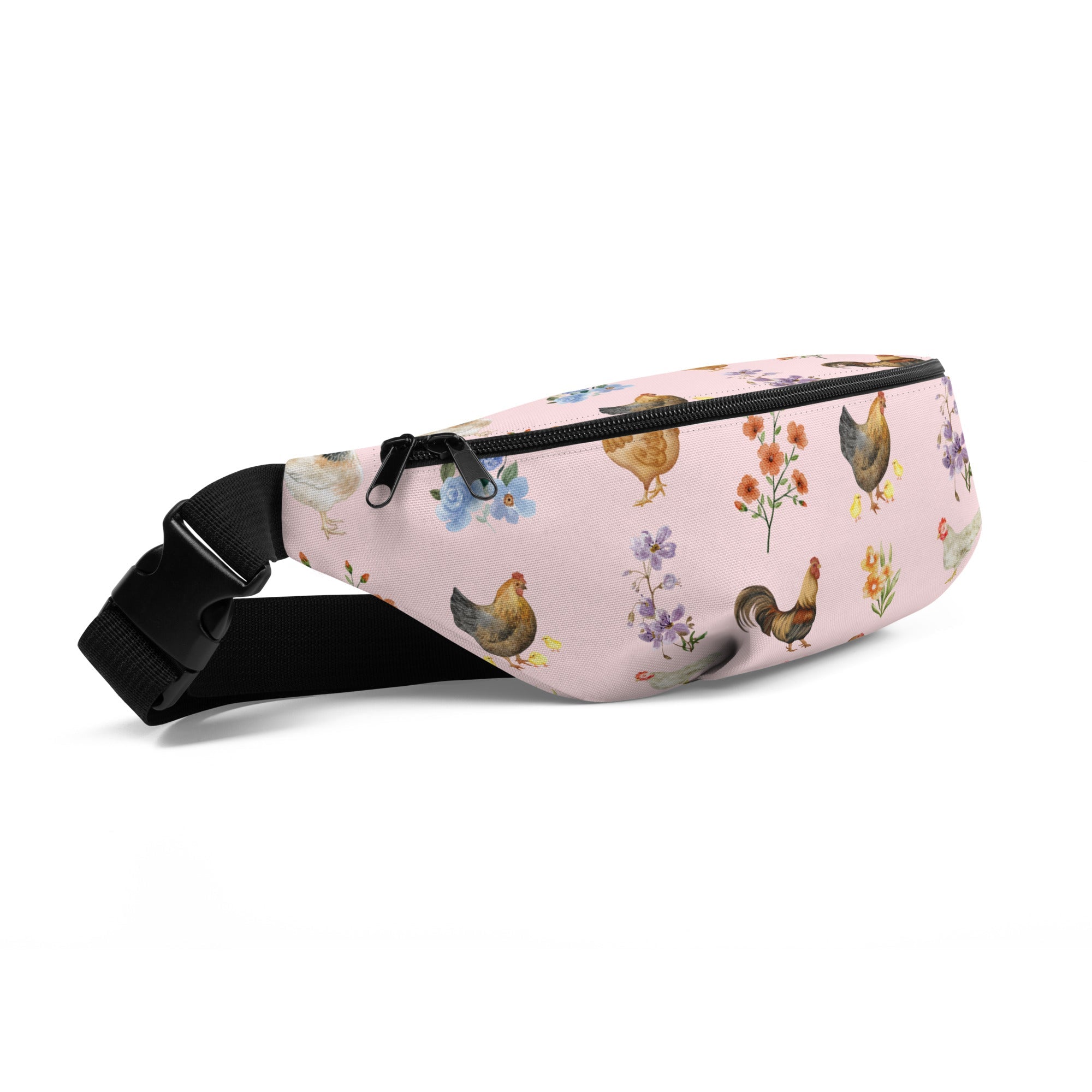 Watercolor Floral Chicken Fanny Pack - Cluck It All Farms