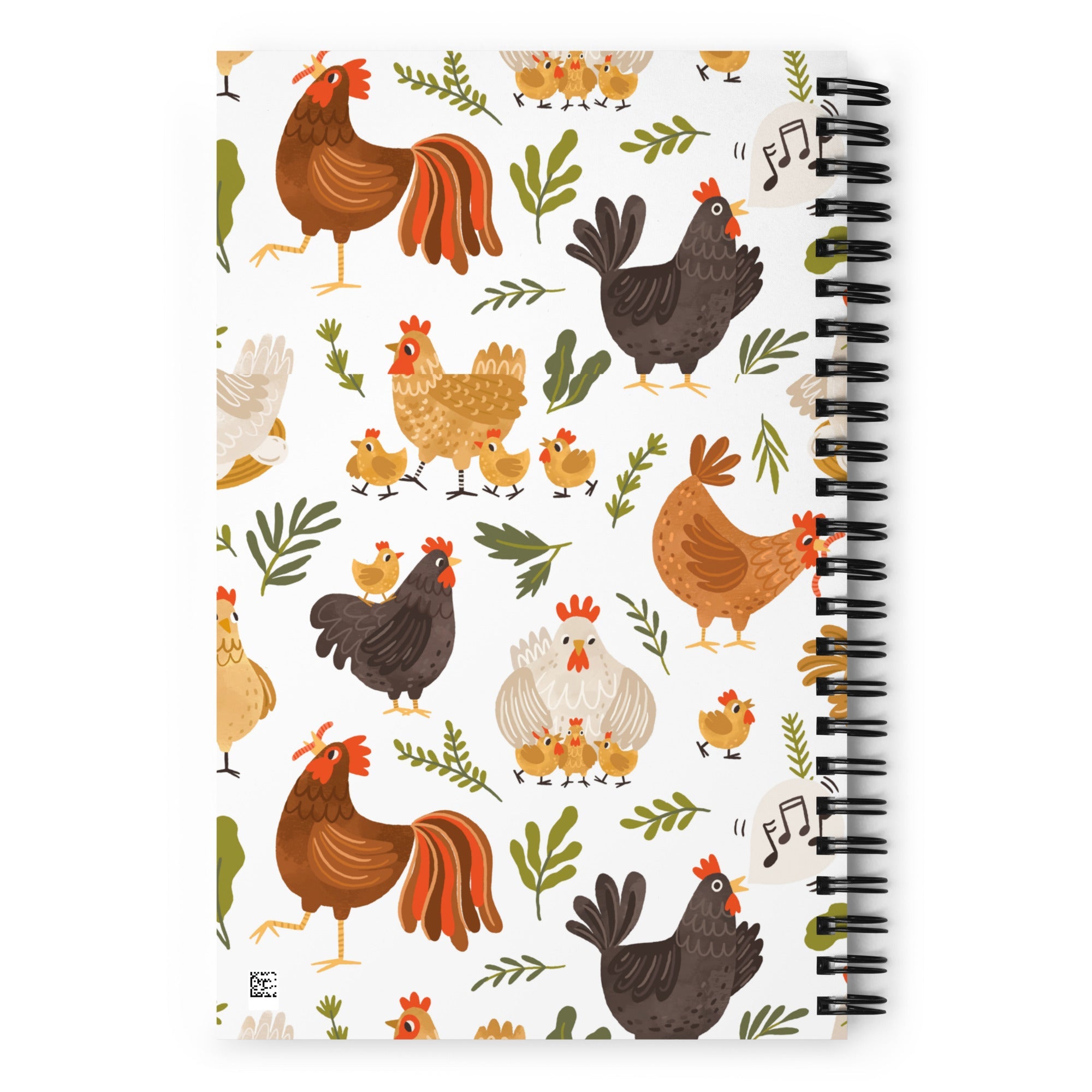 Whimsical Chicken Spiral Notebook - Cluck It All Farms